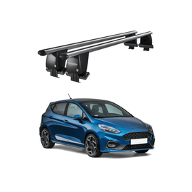 Bare transversale portbagaj auto aluminiu compatibile plafon neted Ford Fiesta VII ST-Line 2017-> argintii sau negre Cod: CB200101 Kit-109 - - Roveli