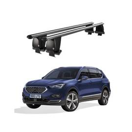 Bare transversale portbagaj auto aluminiu compatibile plafon neted Seat Tarraco 2018-> argintii sau negre Cod: CB200101 Kit-101 - - Roveli