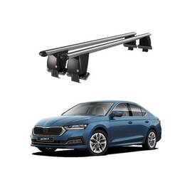 Bare transversale portbagaj auto aluminiu compatibile plafon neted Skoda Octavia IV NX 2020-> argintii sau negre Cod: CB200101 Kit-109 - - Roveli