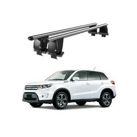 Bare transversale portbagaj auto aluminiu compatibile plafon neted Suzuki Vitara LY 2015-> argintii sau negre Cod: CB200101 Kit-102 - - Roveli