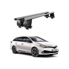 Bare transversale portbagaj auto aluminiu compatibile plafon neted Toyota Auris E210 Touring Sports 2018-> argintii sau negre Cod: CB200101 Kit-101 - - Roveli