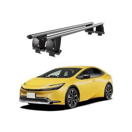 Bare transversale portbagaj auto aluminiu compatibile plafon neted Toyota Prius IV XW50 2018-> argintii sau negre Cod: CB200101 Kit-101 - - Roveli
