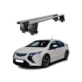 Bare transversale portbagaj auto aluminiu compatibile plafon neted Opel Ampera 2012-> argintii sau negre Cod: CB200101 Kit-103 - - Roveli