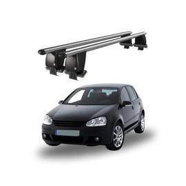 Bare transversale portbagaj auto aluminiu compatibile plafon neted Volkswagen Golf Plus 1K 2003-2008 argintii sau negre Cod: CB200101 Kit-102 - - Roveli