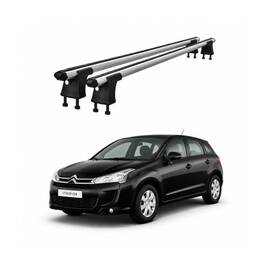 Set bare transversale aluminiu cu prindere in puncte fixe compatibile Citroen C4 2004-2010 negre sau argintii Cod: 120101 Kit 201 - - Roveli