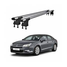 Set bare transversale aluminiu cu prindere in puncte fixe compatibile Citroen C5 Mk2 2007-2017 negre sau argintii Cod: 120101 Kit 201 - - Roveli
