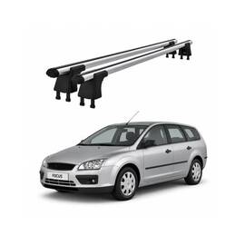 Set bare transversale aluminiu cu prindere in puncte fixe compatibile Ford Focus II Combi 2004-2011 negre sau argintii Cod: 120101 Kit 201 - - Roveli