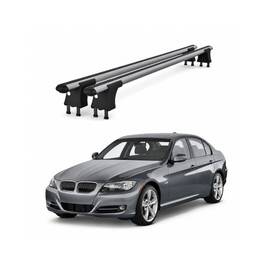 Set bare transversale aluminiu cu prindere in puncte fixe compatibile BMW Seria 3 E90 2005-2012 negre sau argintii Cod: 120101 Kit 201 - - Roveli