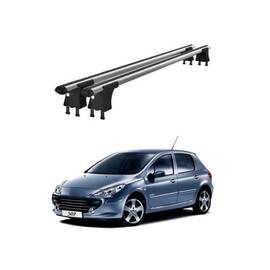 Set bare transversale aluminiu cu prindere in puncte fixe compatibile Peugeot 307 2001-2009 negre sau argintii Cod: 120101 Kit 202 - - Roveli