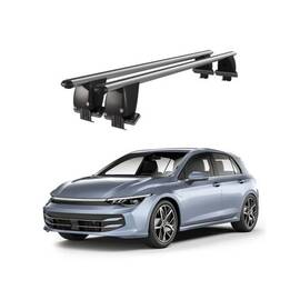 Bare transversale portbagaj auto aluminiu compatibile plafon neted Volkswagen Golf 7 5G 2019-> argintii sau negre Cod: CB200101 Kit-105 - - Roveli