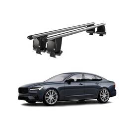 Bare transversale portbagaj auto aluminiu compatibile plafon neted Volvo S90 2016-> argintii sau negre Cod: CB200101 Kit-105 - - Roveli