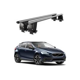 Bare transversale portbagaj auto aluminiu compatibile plafon neted Volvo V40 2016-> argintii sau negre Cod: CB200101 Kit-104 - - Roveli