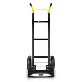 Carucior Transport Pliabil Humberg, Tip Roaba, Capacitate 250 kg, 2 Roti Mari Ranforsate Metalic, Cadru Otel Galvanizat, Platforma Durabila, 46x50x130 cm - - Roveli
