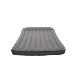 Saltea Gonflabila Bestway, 2 Persoane, Pompa Electrica Integrata, 203x152x30 cm, TRITECH 3 Straturi, Structura I-Beam, Capacitate 300 kg, Perna Incorporata, Negru Gri - - Roveli