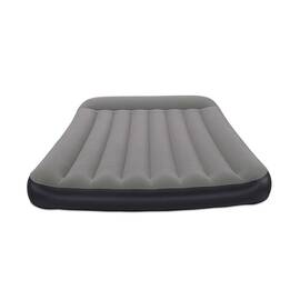 Saltea Gonflabila Bestway, 2 Persoane, Pompa Electrica Integrata, 203x137x30 cm, TRITECH 3 Straturi, Structura I-Beam, Capacitate 300 kg, Perna Incorporata, Negru Gri - - Roveli