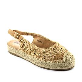 ​Sandale usoare de dama , cu reflexe stralucitoare MRQ6636-CAMEL - - Roveli