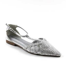​Balerini comozi de dama , cu varful ascutit BB-M1531-SILVER - - Roveli