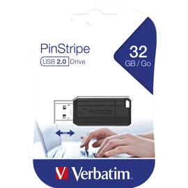 Stick USB 32 GB VERBATIM PinStripe 2.0 - - Roveli