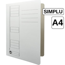 Dosar simplu, carton alb, STIL - - Roveli