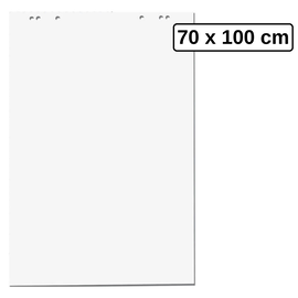 Rezerva hartie flipchart, 70x100 cm, 50 coli/top, NOVA, alba - - Roveli