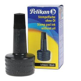 Tus stampile PELIKAN, 28 ml, negru - - Roveli