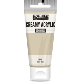 Culoare acrilica creamy semi-gloss, 60 ml, PENTART, Culoare (230): Beige - - Roveli