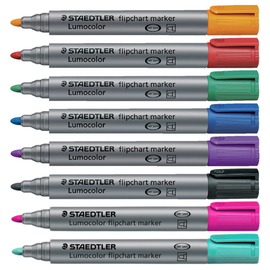 Marker flipchart cu varf rotund 2 mm, STAEDTLER Lumocolor, Culoare (230): Albastru - - Roveli