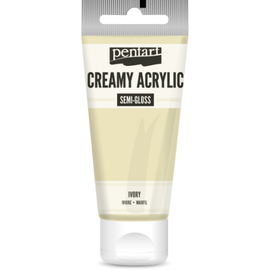 Culoare acrilica creamy semi-gloss, 60 ml, PENTART, Culoare (230): Ivory - - Roveli