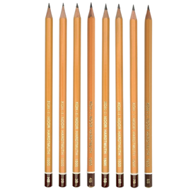 Creion KOH-I-NOOR 1500, duritati mina HB-8B, Duritate mina (230): HB - - Roveli