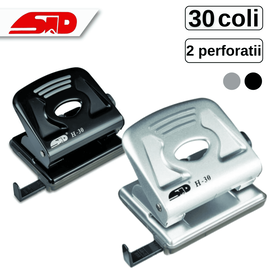 Perforator metalic, STD H30, 30 coli, Culoare (230): Negru - - Roveli