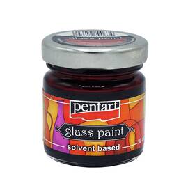 Culori sticla si vitraliu, 30 ml, PENTART Red Wine P25111 - - Roveli
