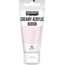 Culoare acrilica creamy semi-gloss, 60 ml, PENTART, Culoare (230): Rose - - Roveli