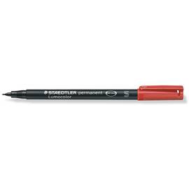 Marker permanent 0.4 mm, STAEDTLER Lumocolor S, Culoare (230): Rosu - - Roveli