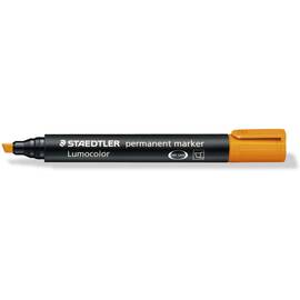 Marker permanent cu varf tesit, STAEDTLER Lumocolor, Culoare (230): Portocaliu - - Roveli