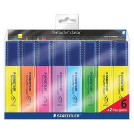 Textmarker STAEDTLER Classic, 8 buc/set - - Roveli