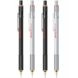 Creion mecanic ROTRING Seria 800, Dimensiune mina (230): 0.7 mm - argintiu - - Roveli
