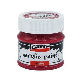 Culoare acrilica mata, 50 ml, PENTART Matte, Culoare (230): Red Wine - - Roveli