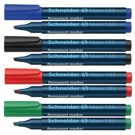 Marker permanent cu varf tesit SCHNEIDER Maxx 133, Culoare (230): Albastru - - Roveli