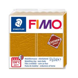 Lut polimeric Fimo LEATHER Effect OCHRE, 57g, STH-8010-179 - - Roveli
