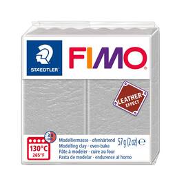 Lut polimeric Fimo LEATHER Effect DOVE GREY, 57g, STH-8010-809 - - Roveli