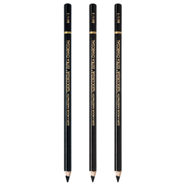 Creion cu mina carbune natural negru, KOH-I-NOOR Gioconda, Model (230): Medium - - Roveli