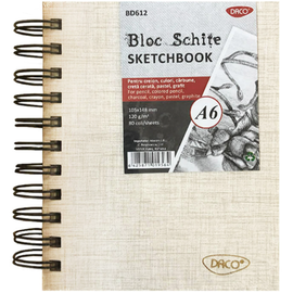 Bloc Schite A6 ,120g/mp, 80 file, DACO - - Roveli