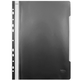 Dosar plastic cu sina si multiperforatii NOKI Negru - - Roveli