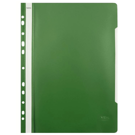 Dosar plastic cu sina si multiperforatii NOKI Verde - - Roveli