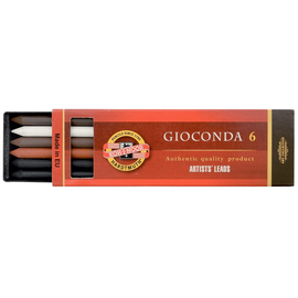 Set creta presata 5.6 mm Mix nr. 3, KOH-I-NOOR Gioconda, 6 buc/set - - Roveli