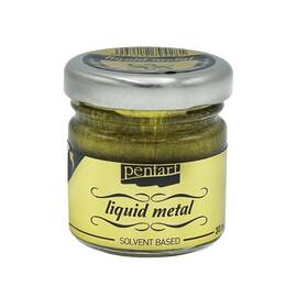 Foita lichida- metal lichid Antique Auriu 30 ml, Pentart P21083 - - Roveli