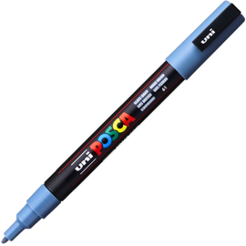 Marker Uni PC-3M Posca 0.9-1.3 mm Gri Albastrui - - Roveli