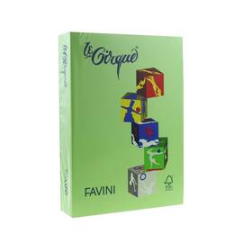 Hartie colorata Verde iarba A4, FAVINI, 80 g/mp, 500 coli/top, cod culoare 203 - - Roveli