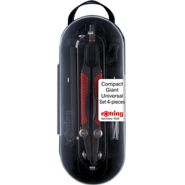 Compas Compact Giant Universal 4 piese, ROTRING - - Roveli