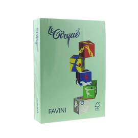 Hartie colorata Verde deschis A4, FAVINI, 80 g/mp, 500 coli/top, cod culoare 107 - - Roveli